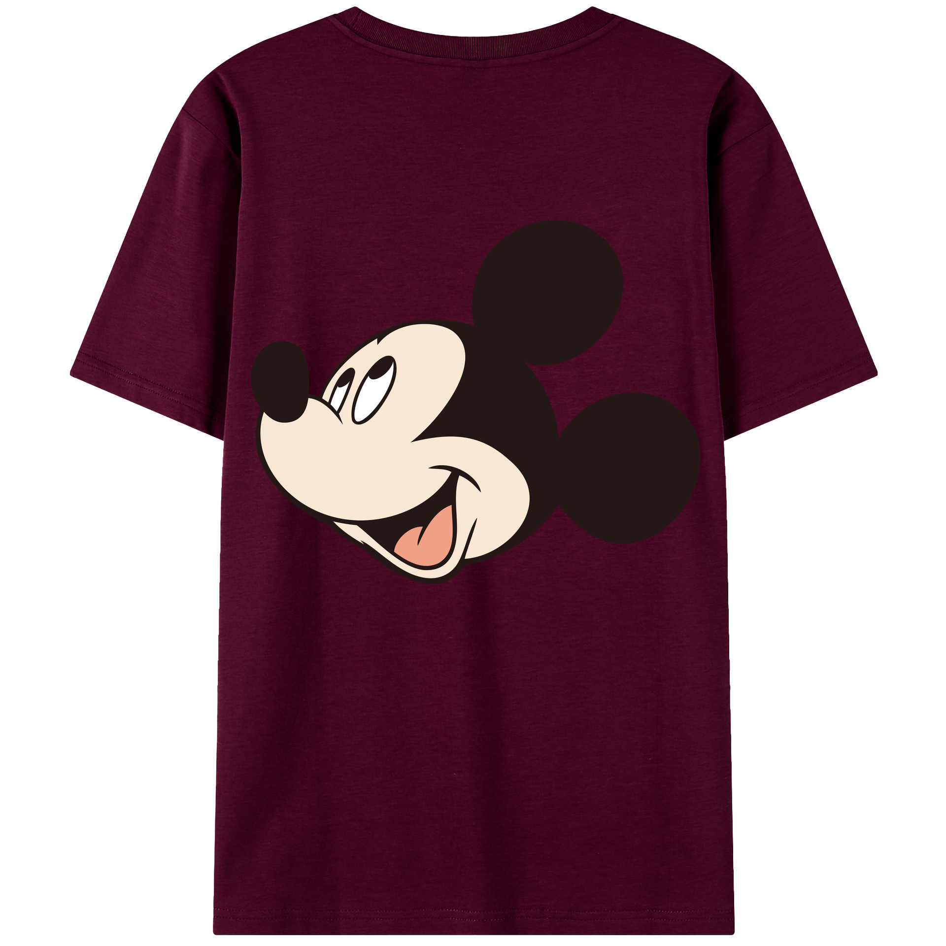 （画像用） ミッキーマウス Mickey Mouse レディース半袖Tシャツ(バックプリント)